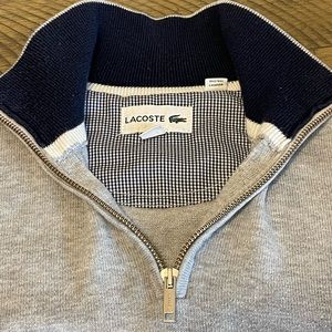 LaCoste 1/4 Zip Up Pullover Sweater